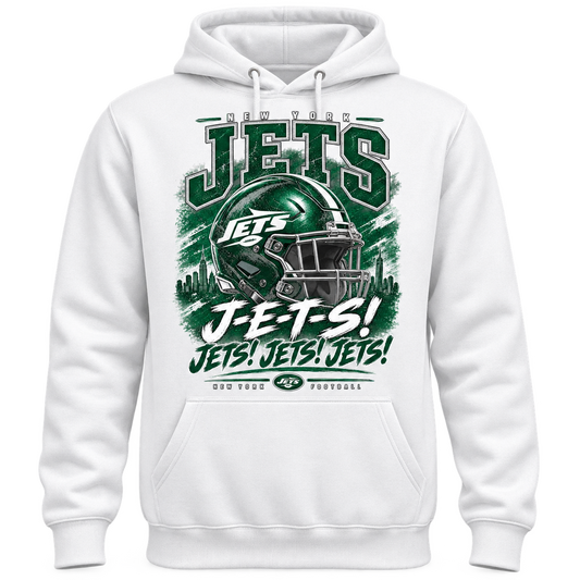 New York Jets front hoodie white