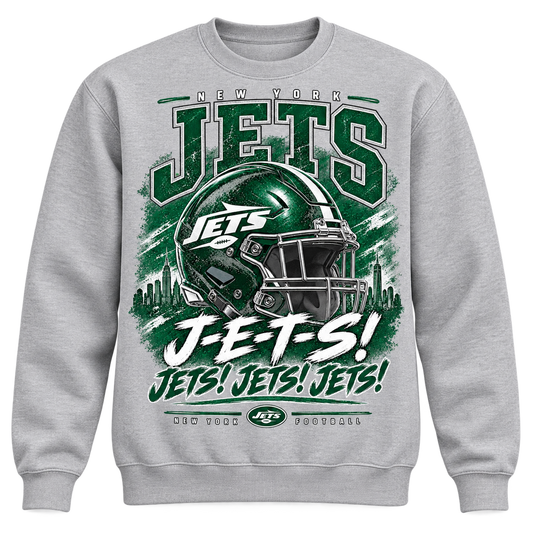 New York Jets Men's / Unisex Crewneck Sweatshirt in Sport Gray
