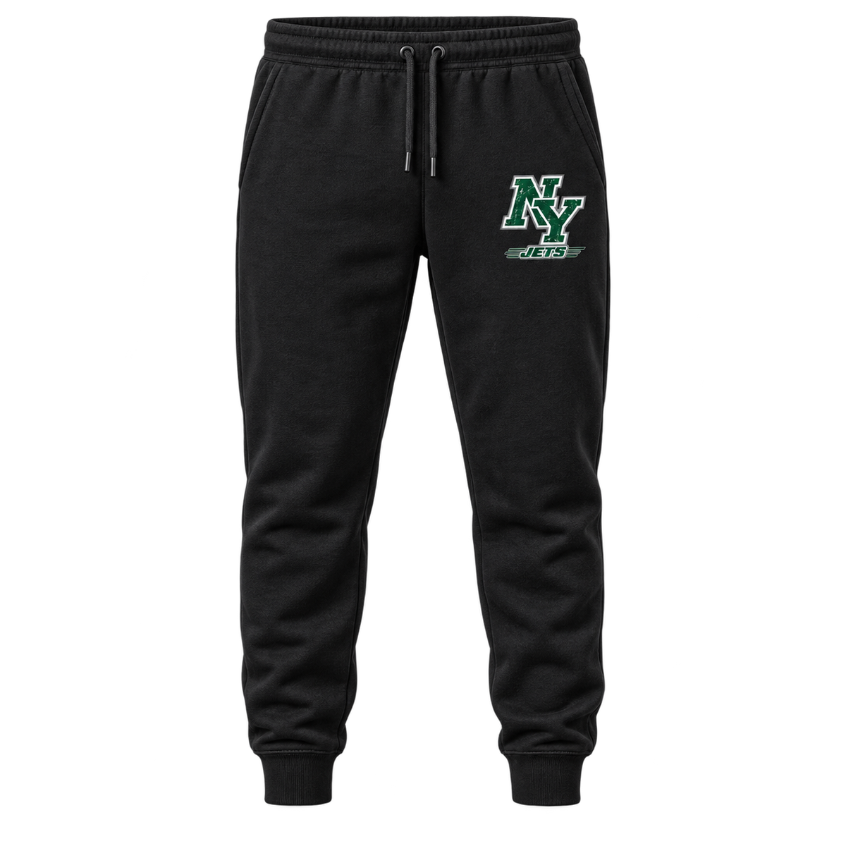 New York Jets NY Monogram Joggers in Black