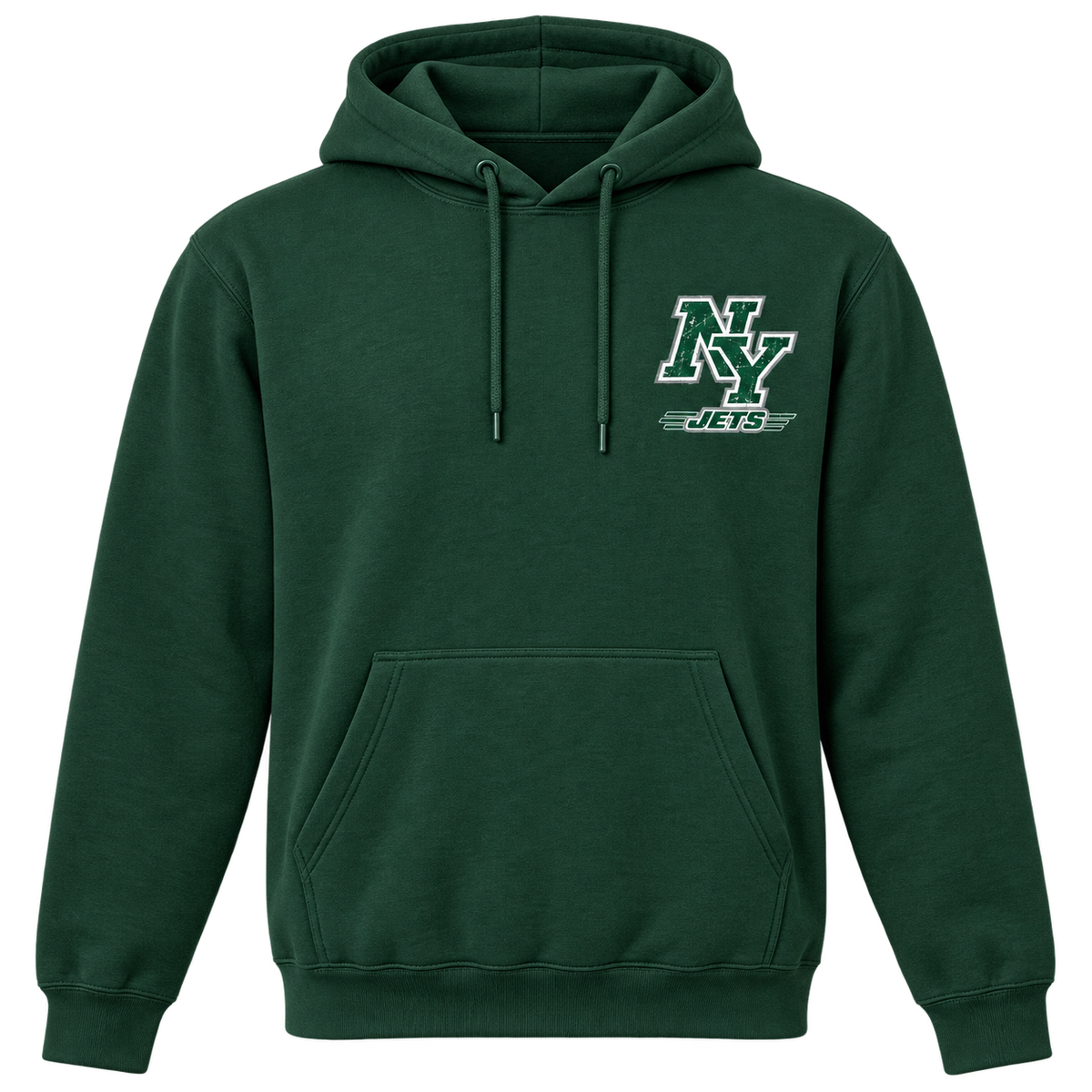 New York Jets Helmet and Skyline hoodie green front