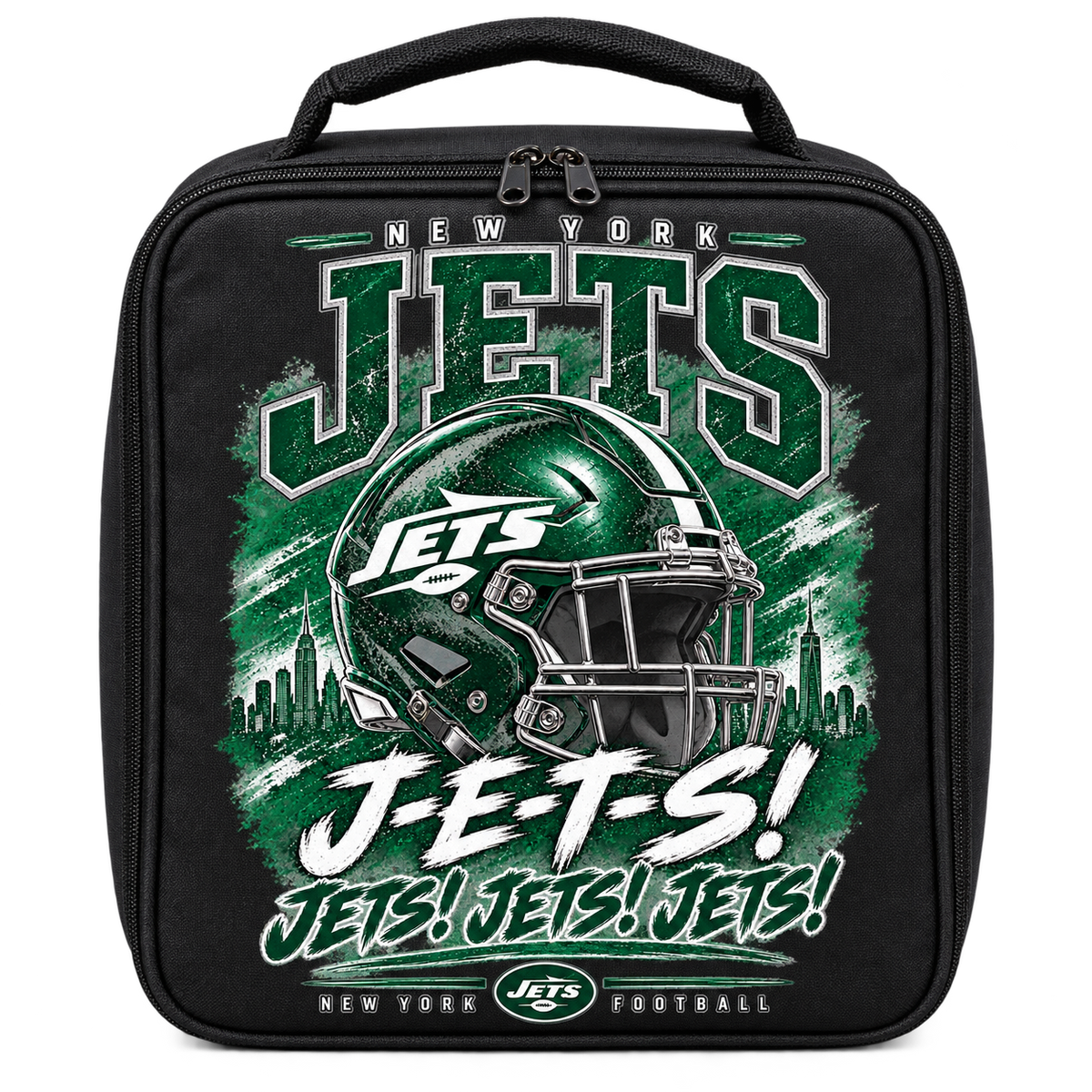 New York Jets Insulated Lunch Bag in Black