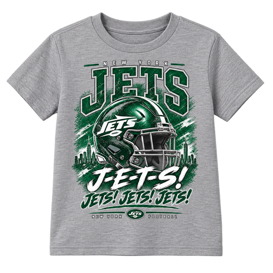 New York Jets Youth T-Shirt in Sport Gray