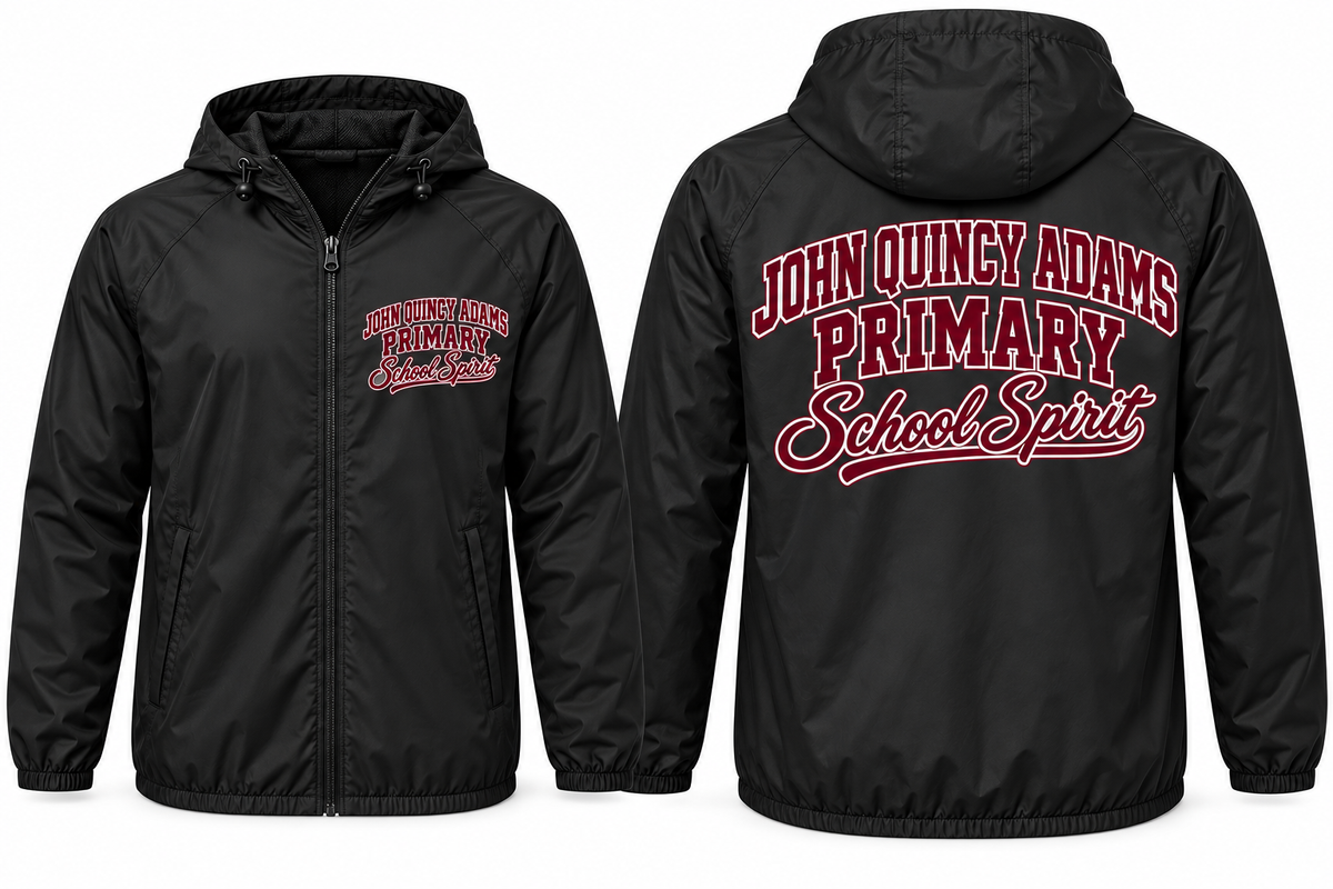 John Quincy Adams Primary School Spirit Adult Windbreaker