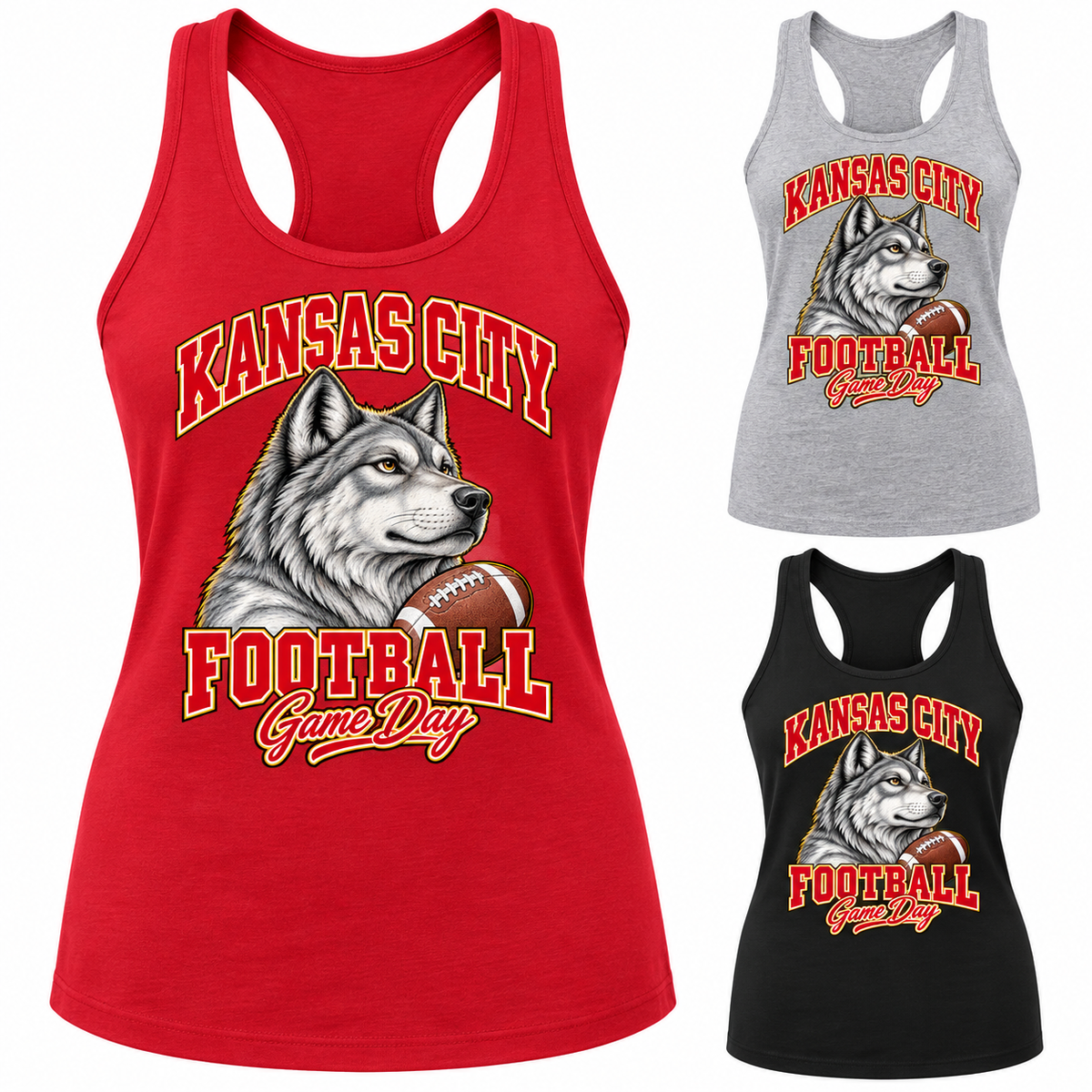 Kansas City Women's Mascot Racerback Tank — product thumbnail