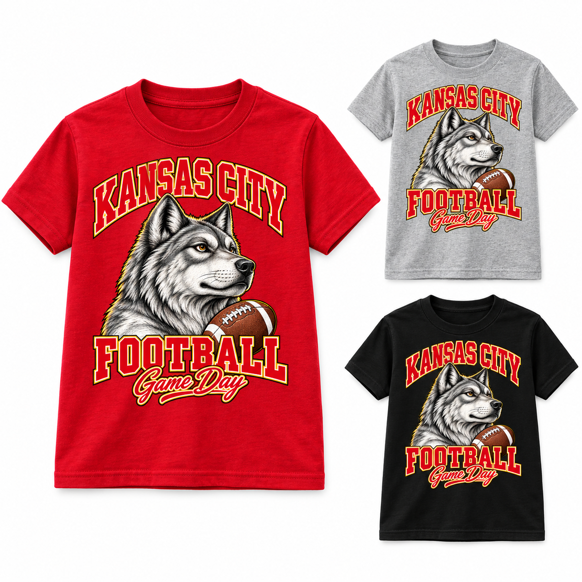 Kansas City Youth Mascot Game Day T-Shirt — product thumbnail