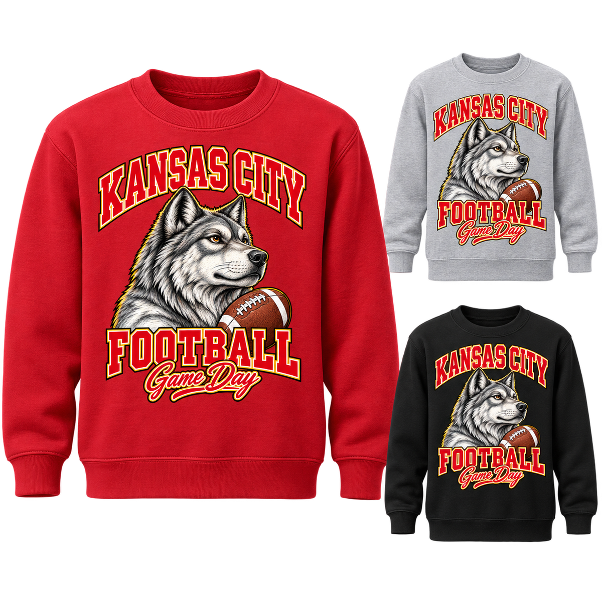 Kansas City Youth Varsity Mascot Crewneck — product thumbnail