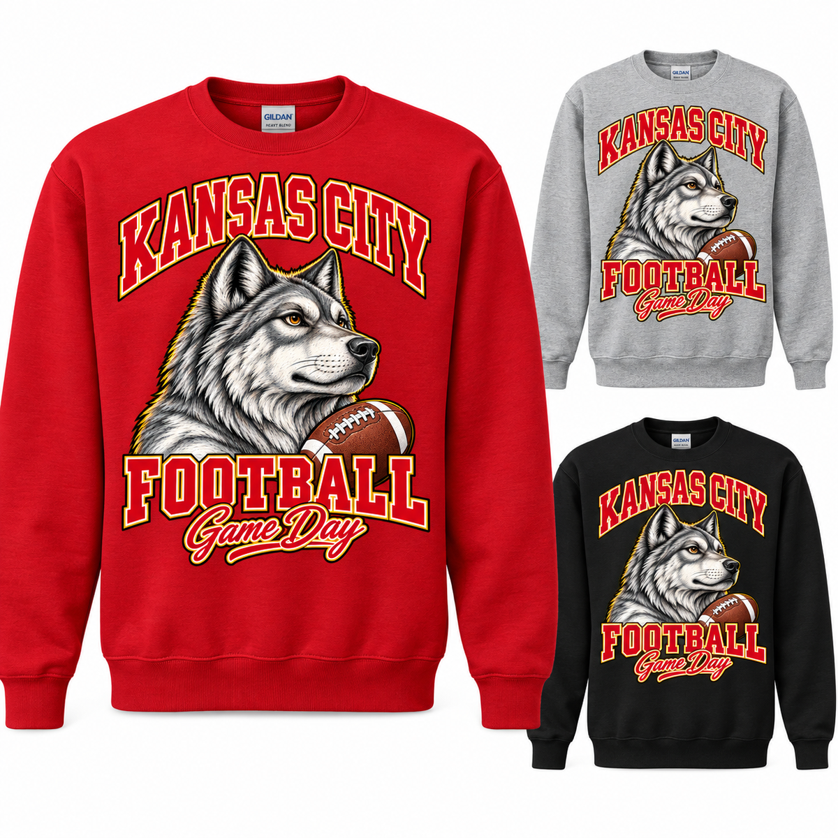 Kansas City Varsity Mascot Crewneck Sweatshirt — product thumbnail
