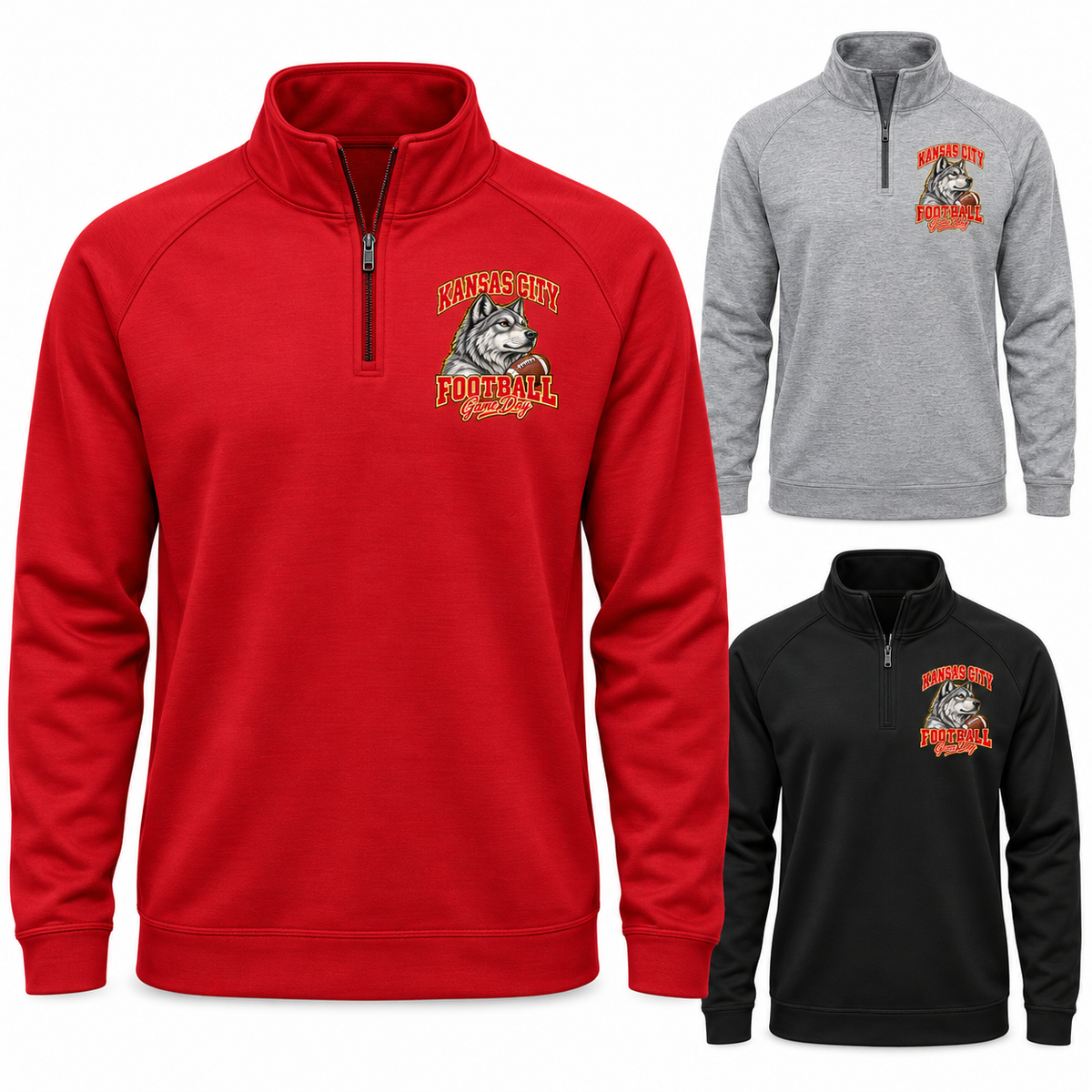Kansas City Left-Chest Quarter-Zip Pullover — product thumbnail