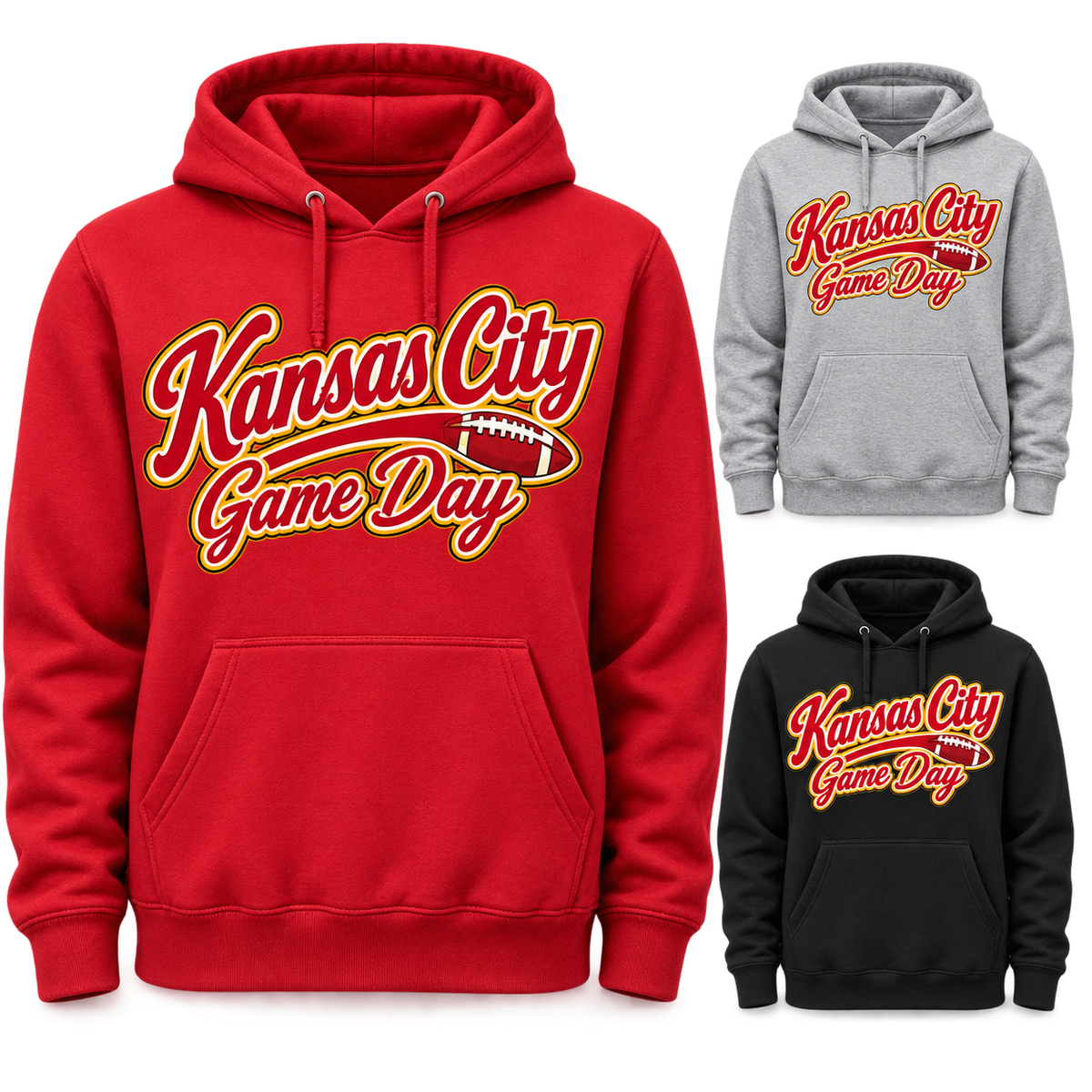Kansas City Game Day Script Pullover Hoodie — product thumbnail