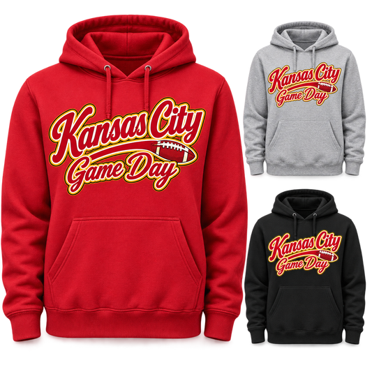 Kansas City Game Day Script Pullover Hoodie — product thumbnail