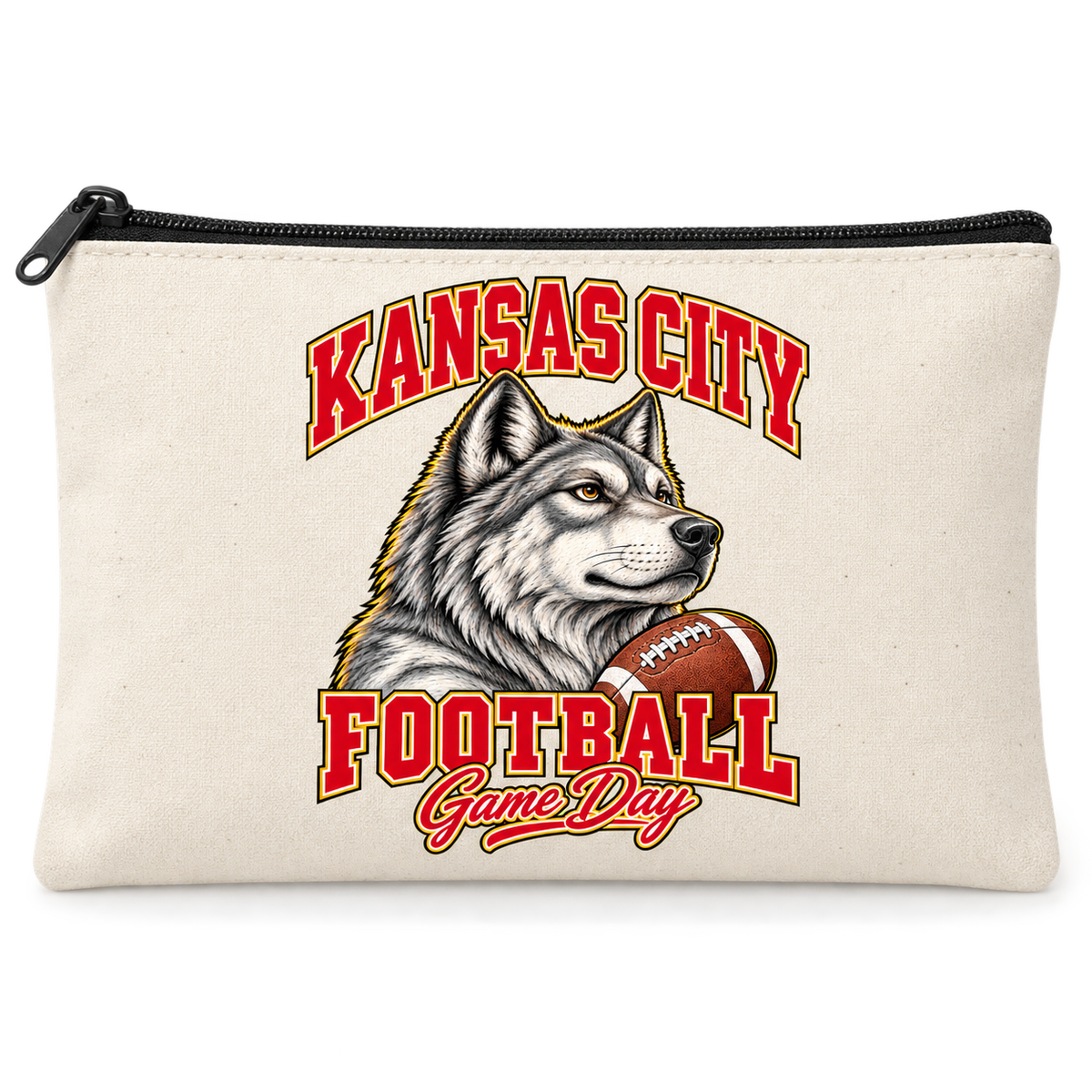 Kansas City Mascot Zippered Pencil Pouch — product thumbnail
