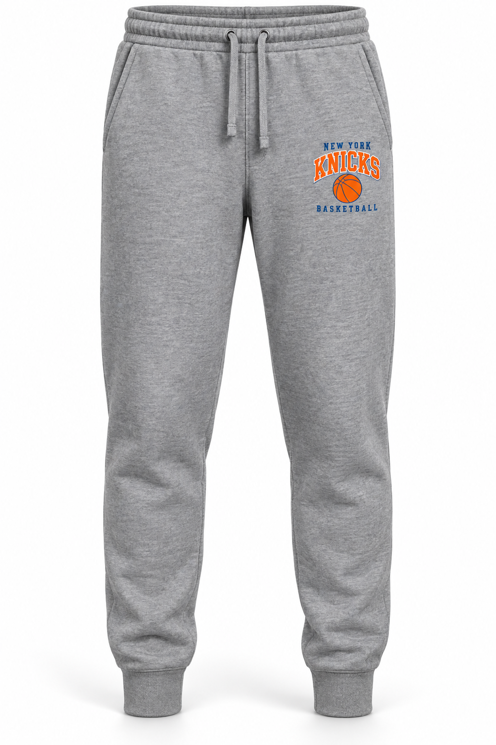 New York Knicks Varsity Court Unisex Joggers in Heather Gray
