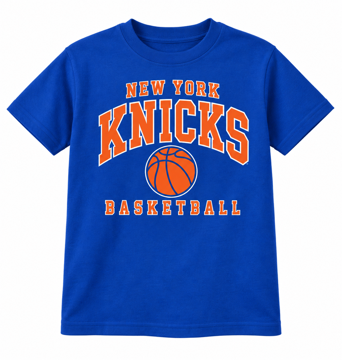 New York Knicks Varsity Court Youth T-Shirt in Royal Blue