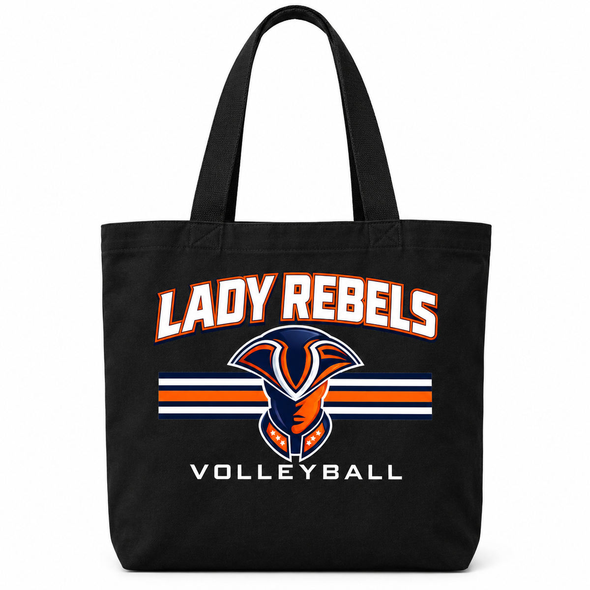 Lady Rebels Volleyball Mascot Everyday Tote front design