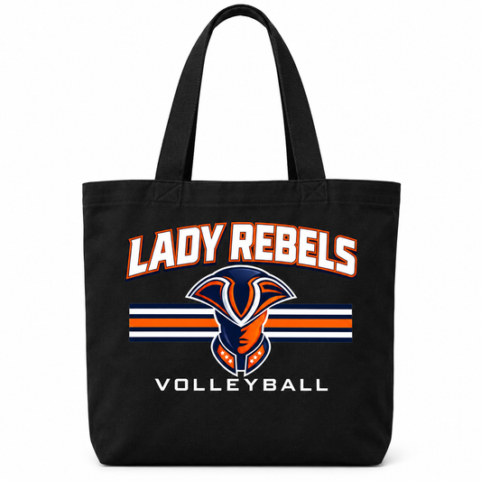 Lady Rebels Volleyball Mascot Everyday Tote front design