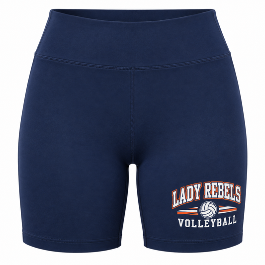 Lady Rebels Volleyball Collegiate Women's Bike Shorts front design