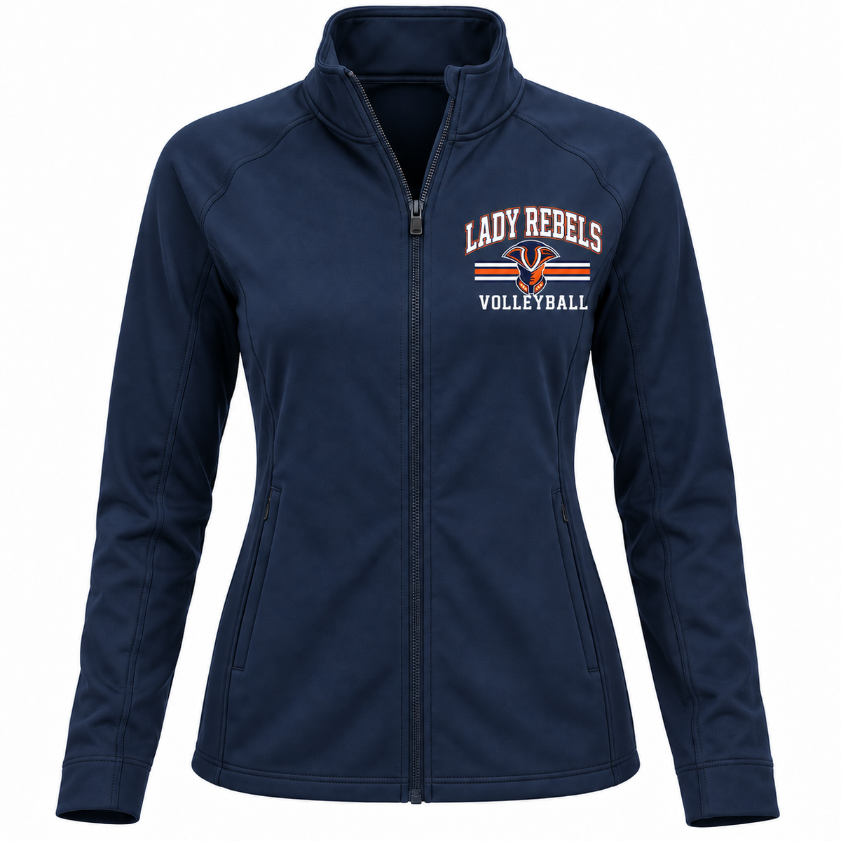 Lady Rebels Volleyball Collegiate Mascot Women's Full-Zip Jacket