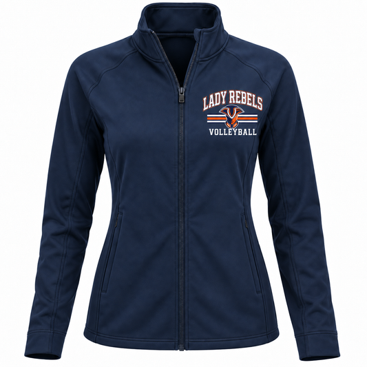 Lady Rebels Volleyball Collegiate Mascot Women's Full-Zip Jacket