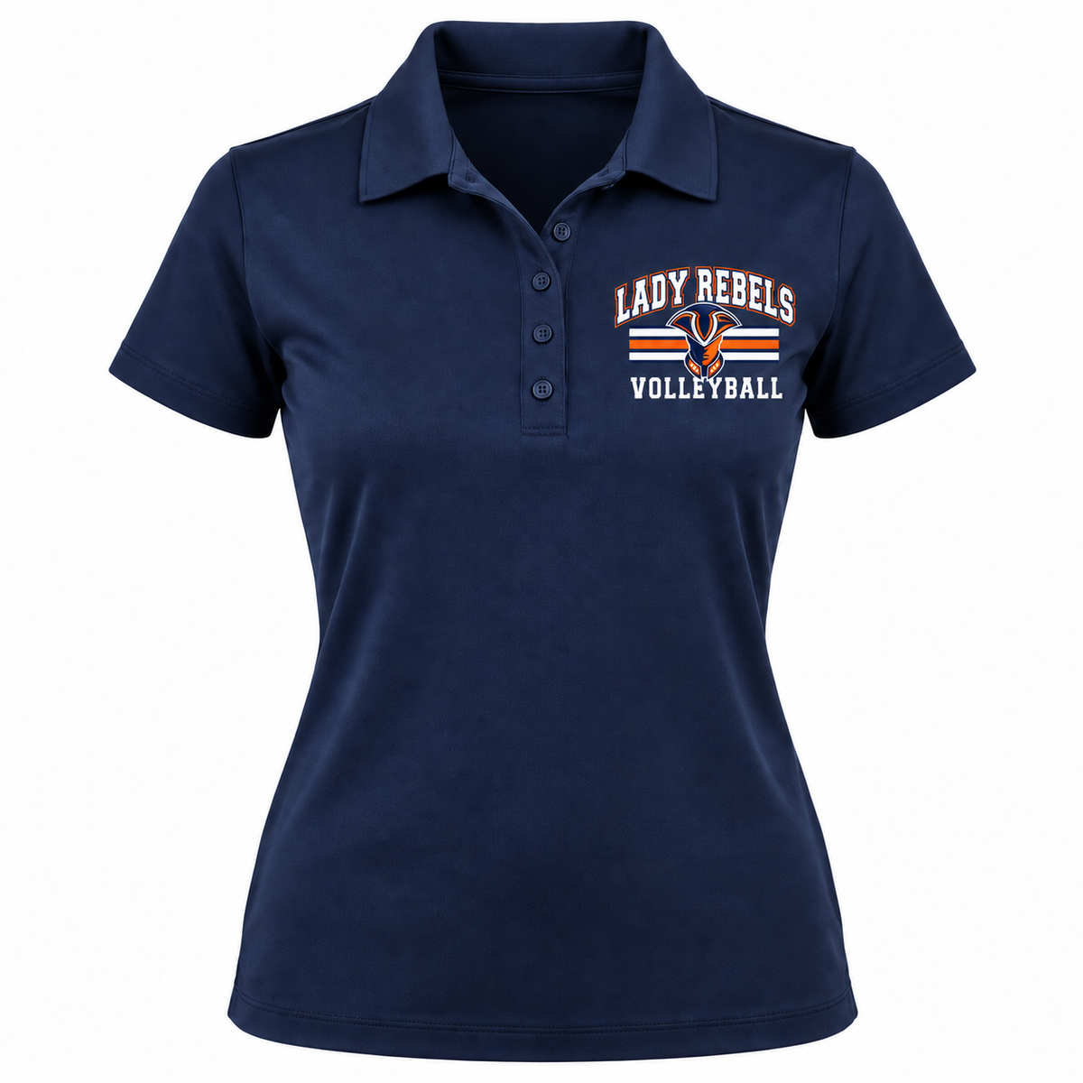 Lady Rebels Volleyball Collegiate Mascot Women's Coach Polo