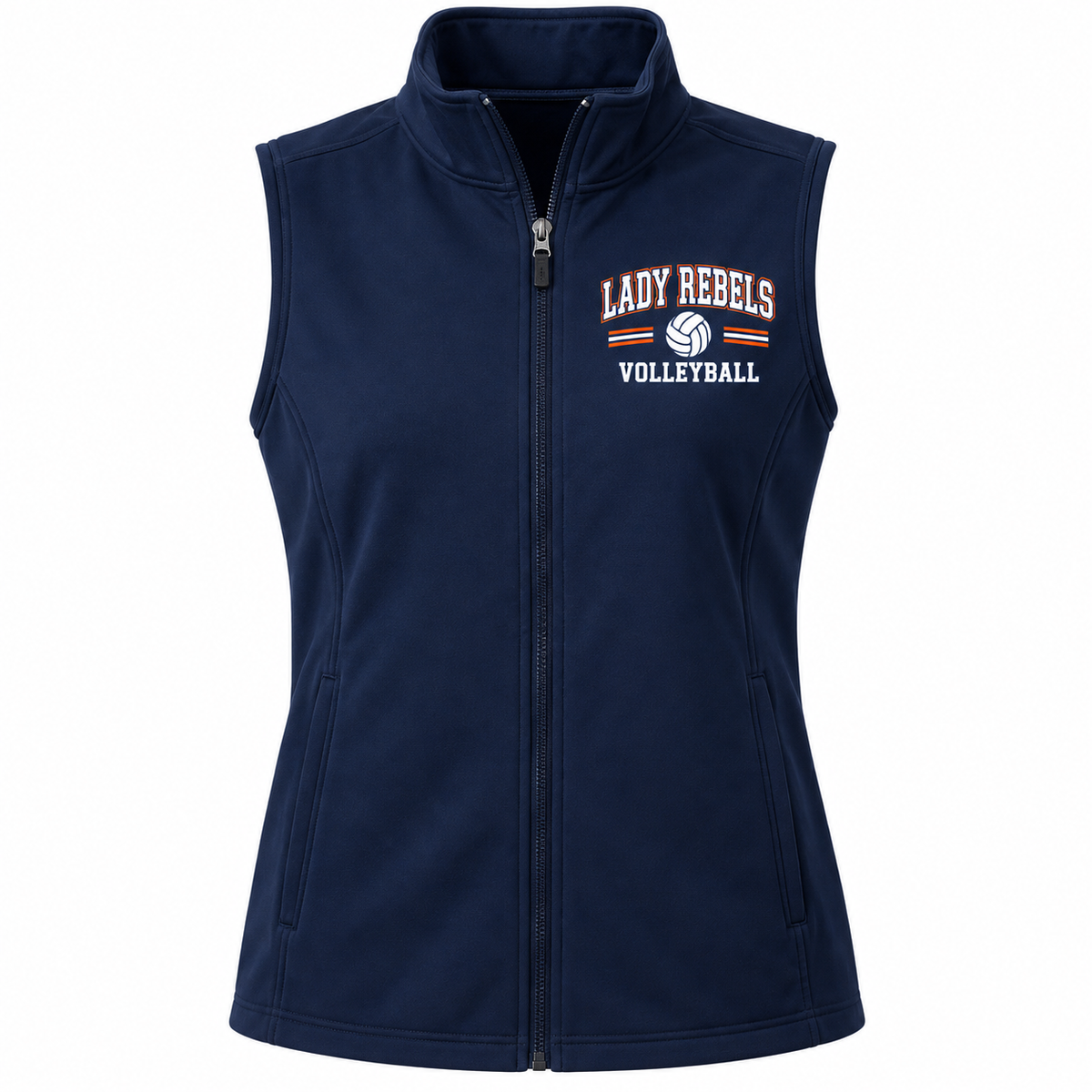Lady Rebels Volleyball Collegiate Zip Vest