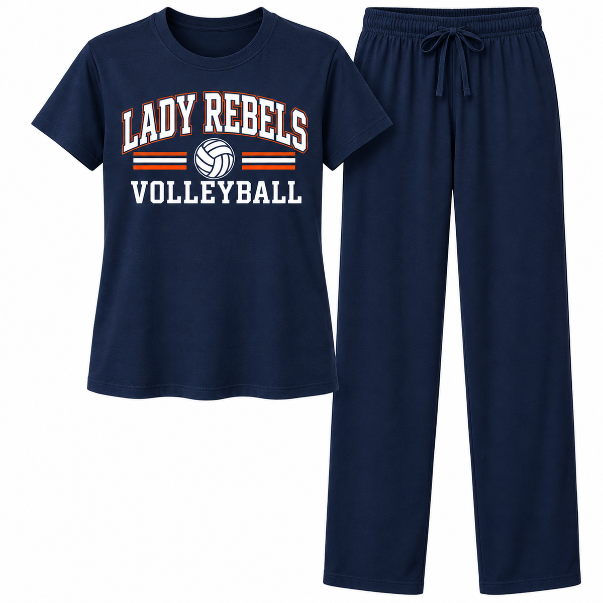 Lady Rebels Volleyball Collegiate Pajama Set