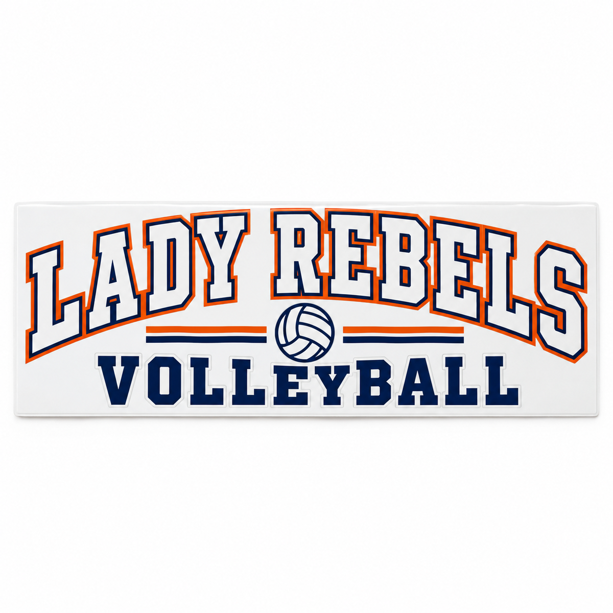 Lady Rebels Volleyball Collegiate Bumper Sticker