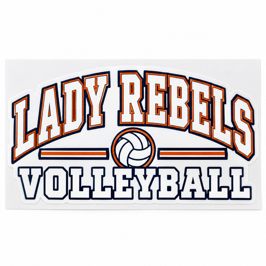 Lady Rebels Volleyball Collegiate Wall Decal
