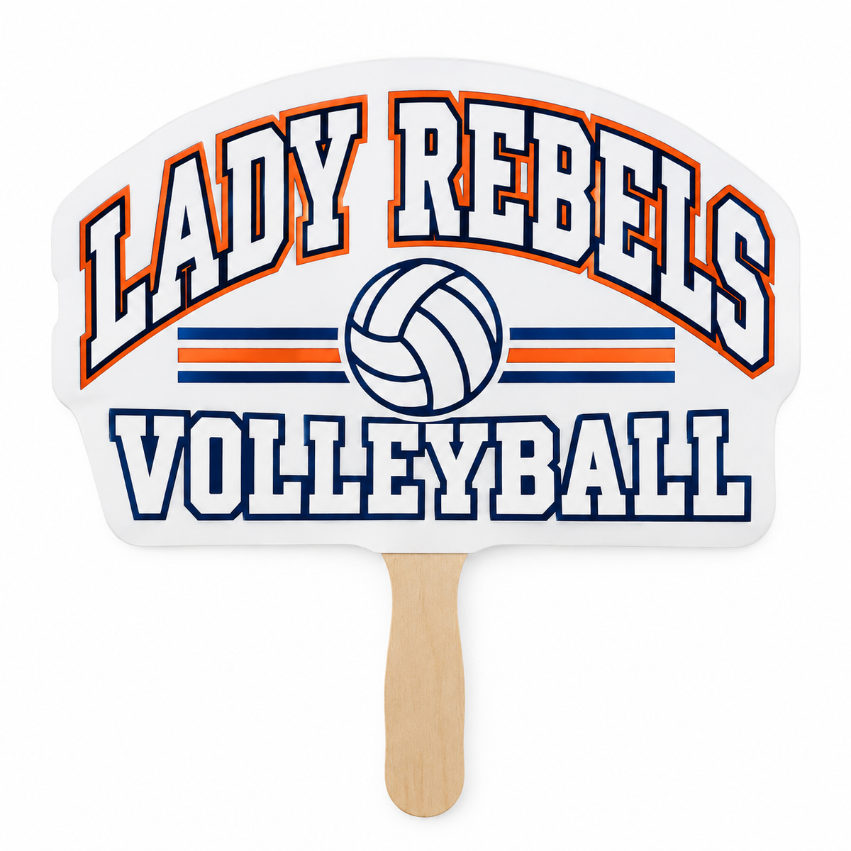 Lady Rebels Volleyball Collegiate Handheld Spirit Fan