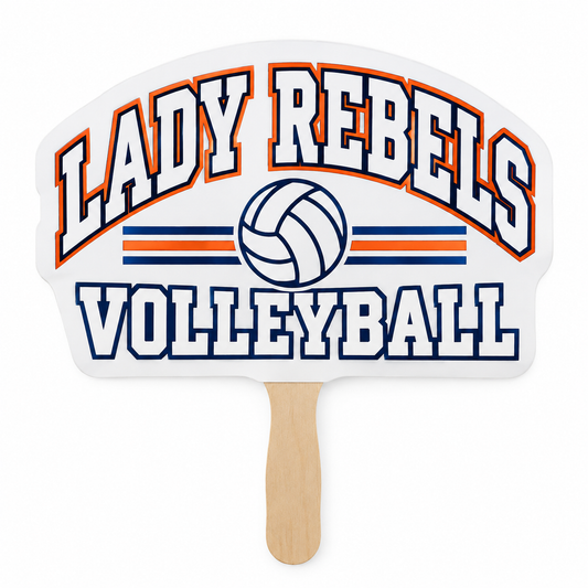 Lady Rebels Volleyball Collegiate Handheld Spirit Fan