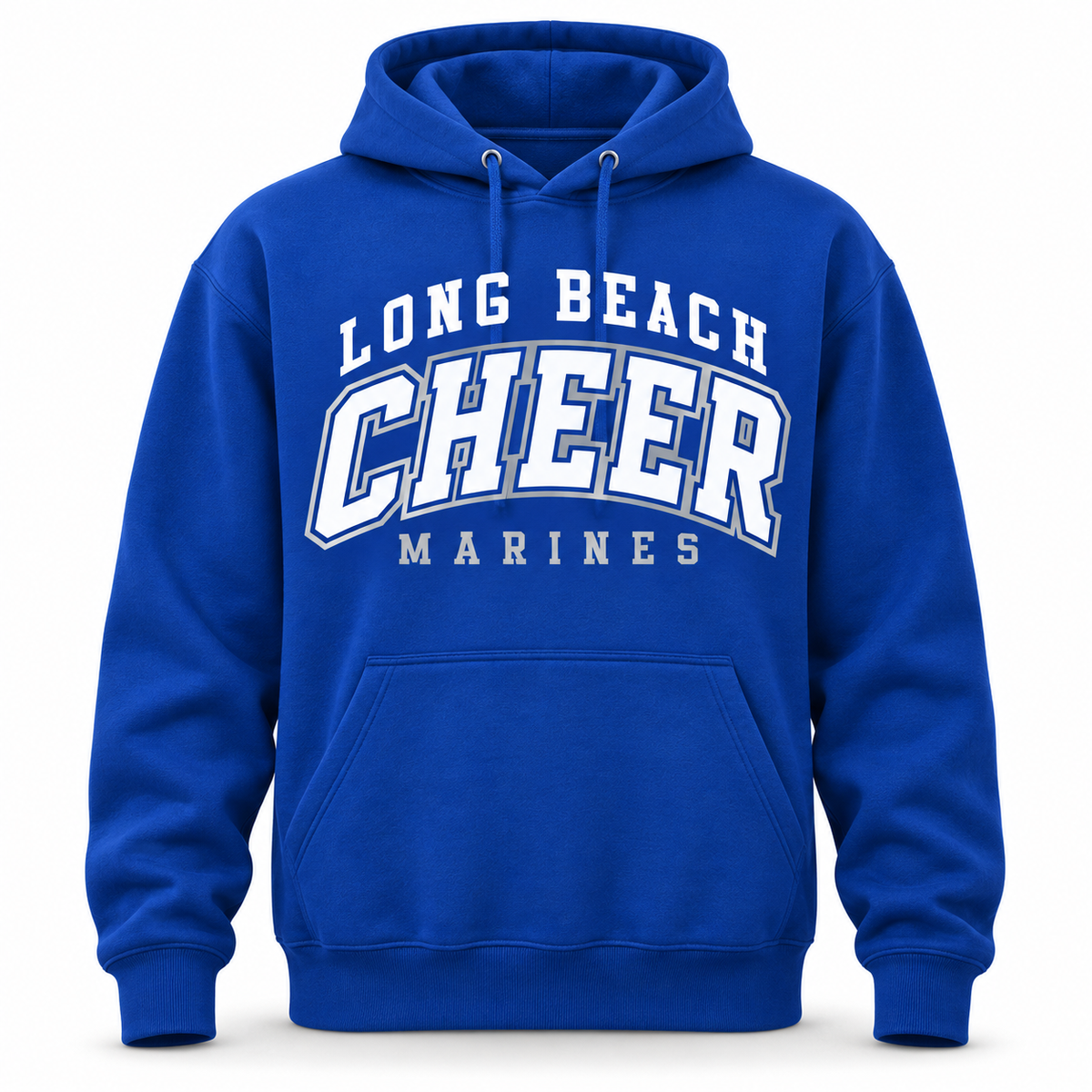 Long Beach Marines Cheer Campus Hoodie in Royal Blue
