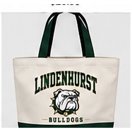 Lindenhurst Bulldogs Canvas Tote Bag