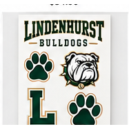 Lindenhurst Bulldogs Spirit Sticker Pack