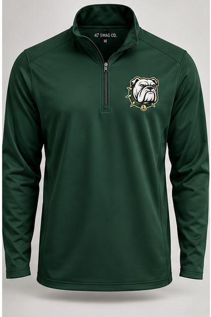 Lindenhurst Bulldogs performance quarter-zip in forest green