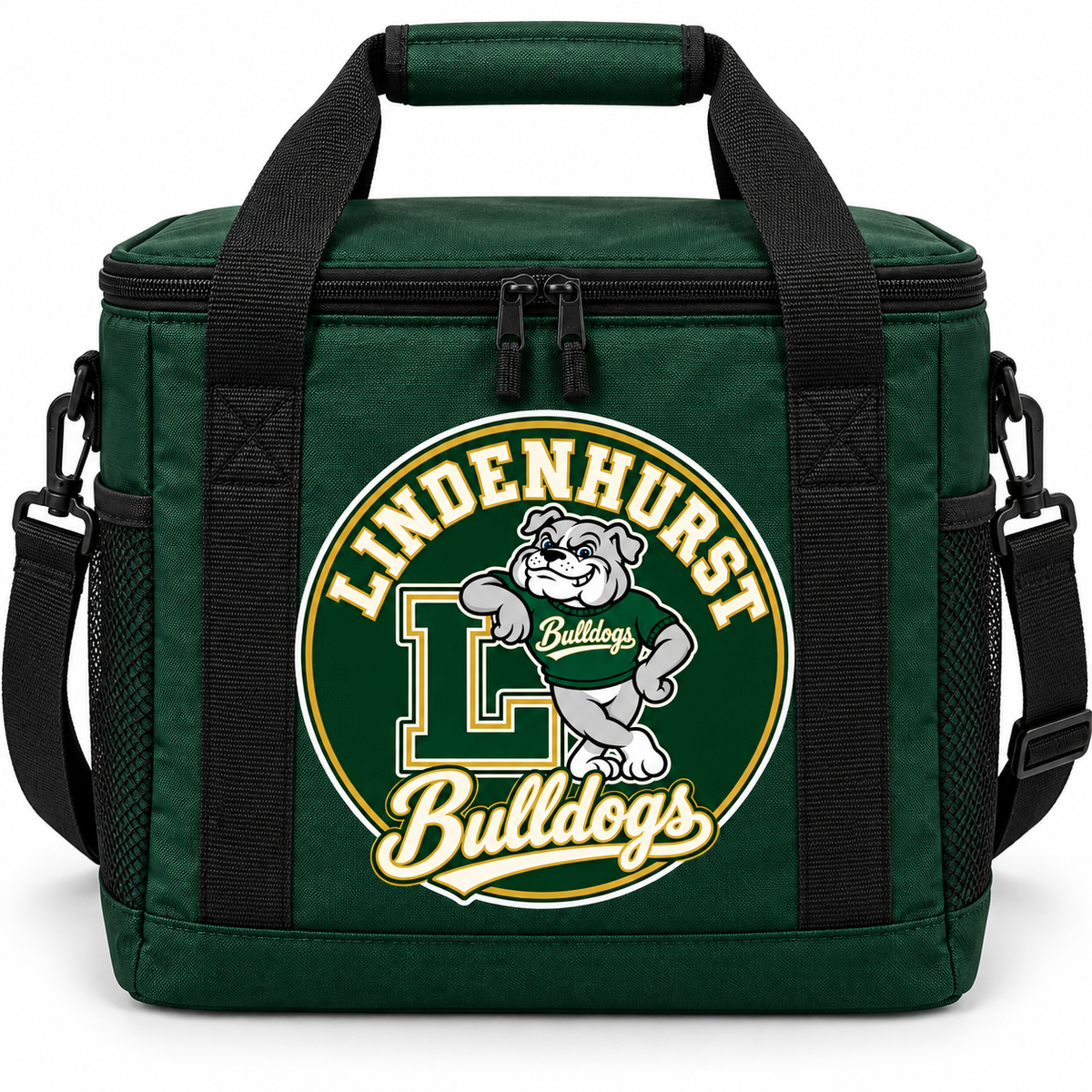 Lindenhurst Bulldogs Circle Cooler Bag Forest Green
