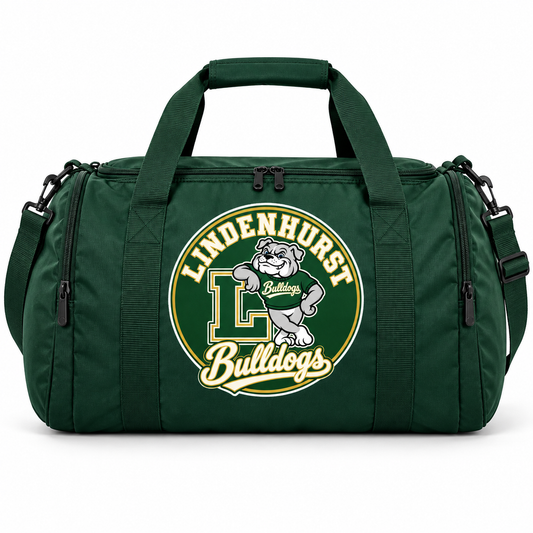 Lindenhurst Bulldogs Circle Team Duffel Forest Green
