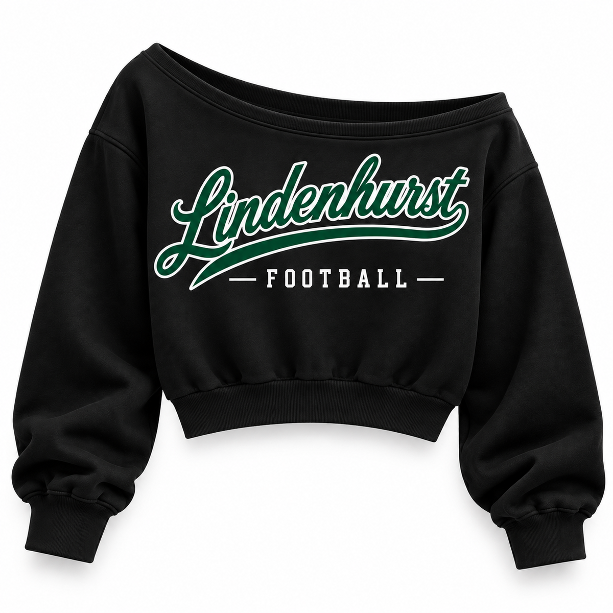 Lindenhurst football crop printed apparel mockup