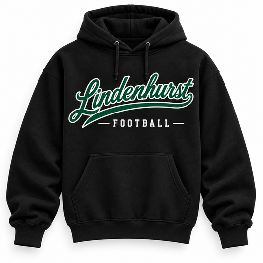 Lindenhurst football hoodie printed apparel mockup