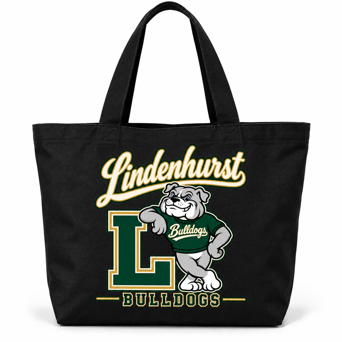 Lindenhurst Bulldogs Heritage Everyday Tote Black