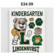 Lindenhurst Bulldogs K-5 Learning Sticker Pack