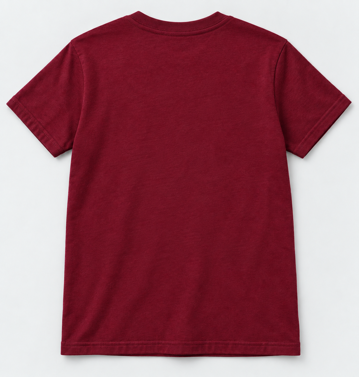 Plain rear view of the youth T-shirt; no back print