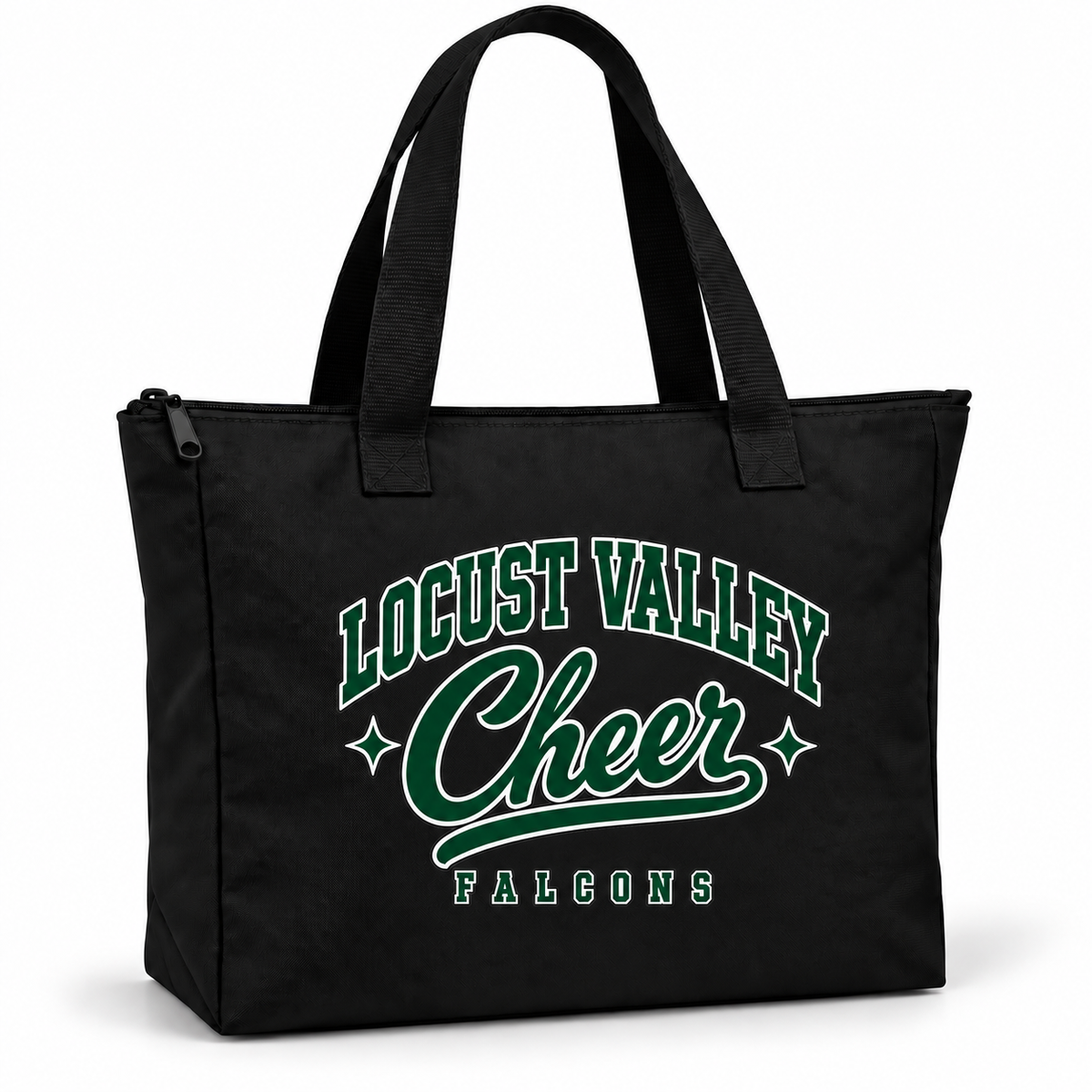 Script Zip-Top Tote digital mockup