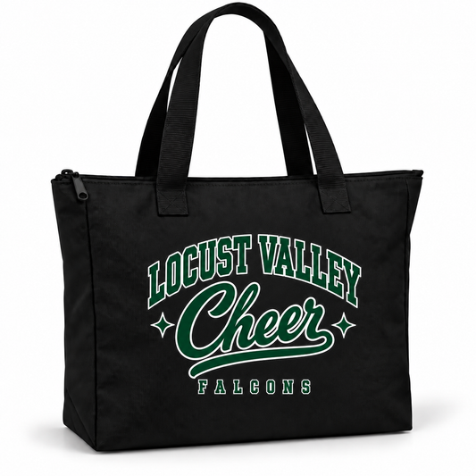 Script Zip-Top Tote digital mockup
