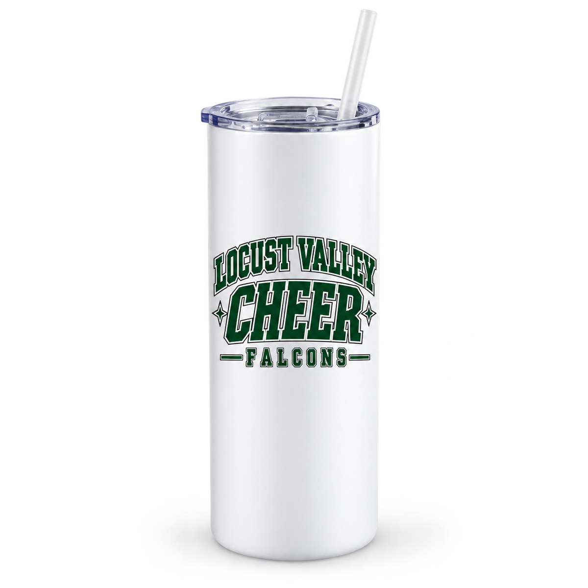 Varsity 20 oz Skinny Tumbler digital mockup