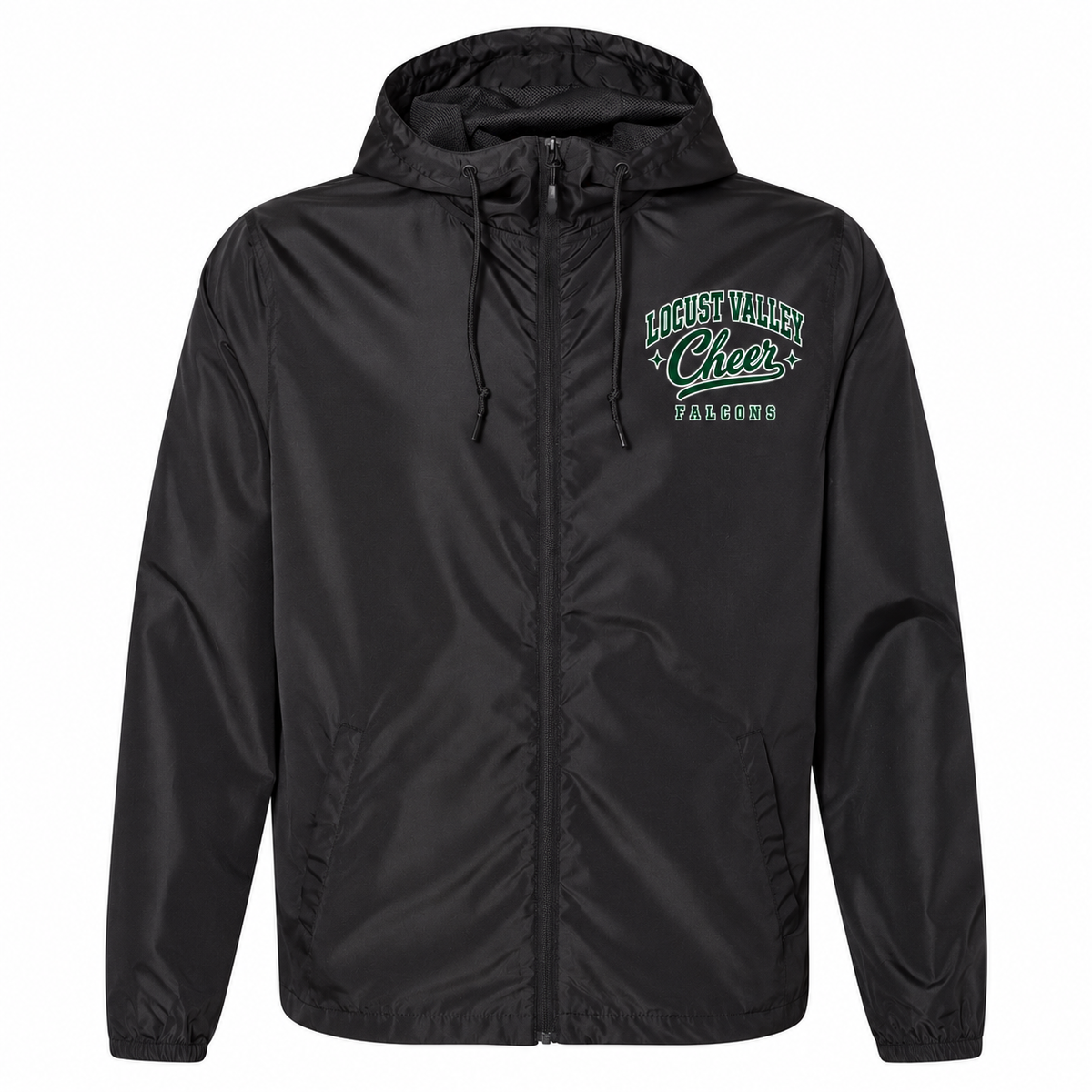 Script Full-Zip Windbreaker digital mockup