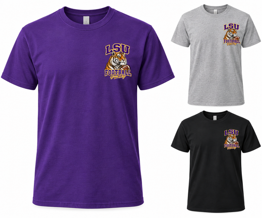 LSU Left-Chest Mascot T-Shirt — product thumbnail