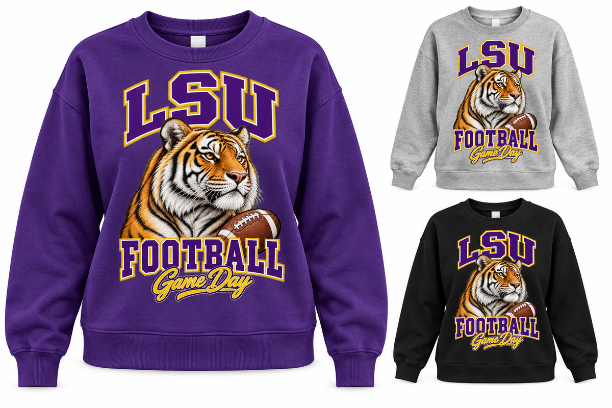 LSU Women's Mascot Crewneck Sweatshirt — product thumbnail