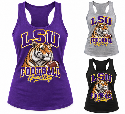 LSU Women's Mascot Racerback Tank — product thumbnail