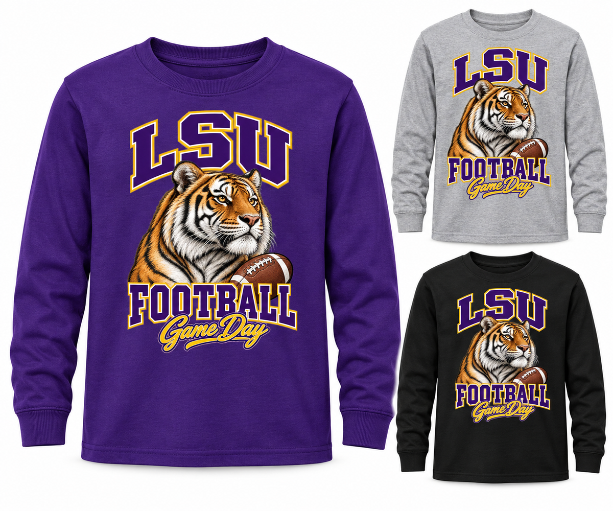LSU Youth Mascot Long Sleeve T-Shirt — product thumbnail