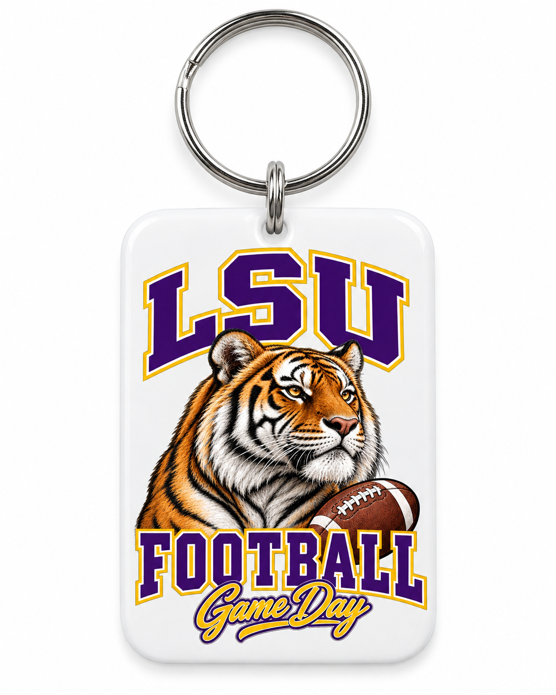 LSU Mascot Game Day Keychain — product thumbnail