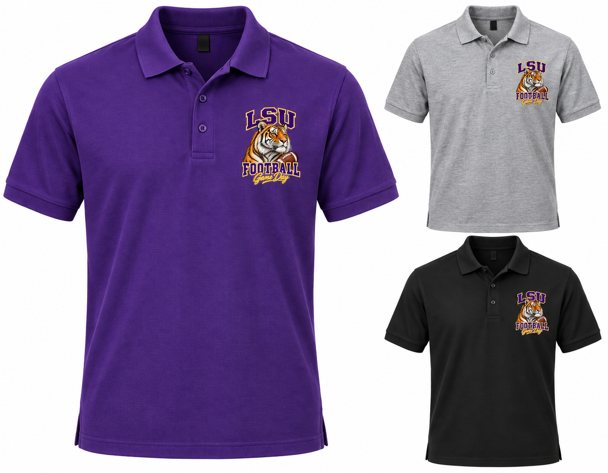 LSU Left-Chest Game Day Polo — product thumbnail